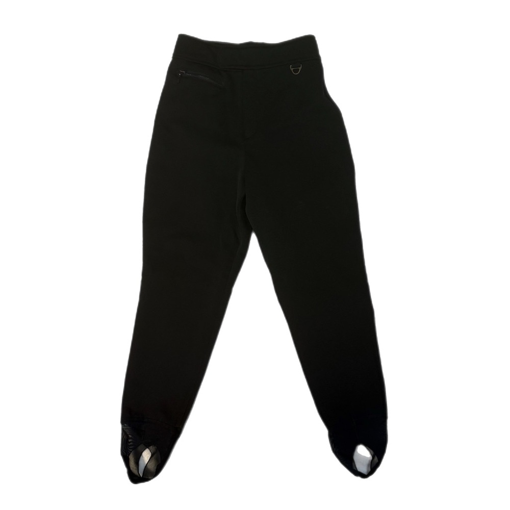 Vtg Eddie Bauer EBTEK Black Stirrup Ski Pant Size 6 Petite Gorpcore